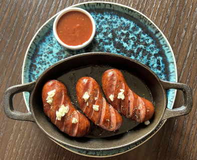 Ковбаски гриль з сосусом BBQ